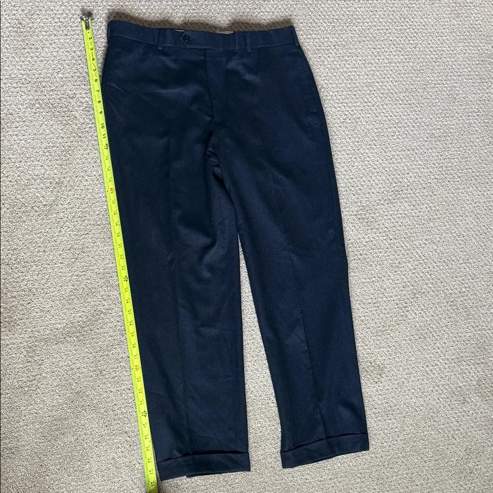 Men's Navy Wool‎ Dress Pants